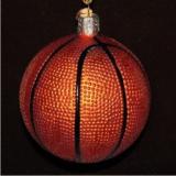 Basketball Glass Christmas Ornament Personalized by Russell Rhodes
