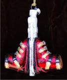 Ski Boots Christmas Ornament Personalized by Russell Rhodes