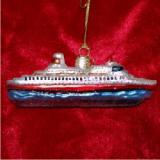 Cruisin' the High Seas Glass Christmas Ornament Personalized by RussellRhodes.com