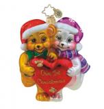 Furry First Radko Christmas Ornament Personalized by Russell Rhodes