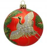 Crane Christmas Ornament Symbol of Happiness Personalized by Russell Rhodes
