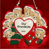 Grandparents Ornaments: 8 Grandchildren