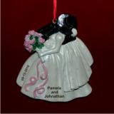 Wedding Kiss to Remember Christmas Ornament Personalized by Russell Rhodes