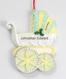Baby Pram Parade Christmas Ornament Personalized by RussellRhodes.com