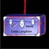 Off to Camp! Christmas Ornament Personalized by Russell Rhodes