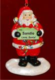Santa's Gift Just for You Christmas Ornament Personalized by Russell Rhodes