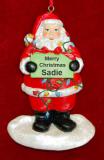 Santa's Gift Just for You Christmas Ornament Personalized by RussellRhodes.com