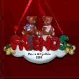 Best Friends Christmas Ornament Personalized by Russell Rhodes