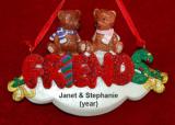Best Friends Christmas Ornament Personalized by RussellRhodes.com