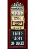 One-Armed Bandit Slot Machine Vegas Christmas Ornament Personalized by Russell Rhodes