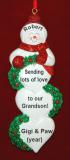 Sending Lots of Love to Our Grandchild Christmas Ornament Personalized by RussellRhodes.com