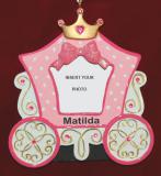 Princess Carriage Photo Frame Christmas Ornament Personalized by RussellRhodes.com