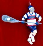 Lacrosse Christmas Ornament Going for the Goal Personalized by RussellRhodes.com