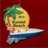 Speed Boating Fun Christmas Ornament Personalized by RussellRhodes.com
