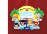Vacation Cruise Family of 6 Ornament with Custom Faces Add-ons Personalized by RussellRhodes.com