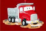 Danny the Dumptruck Christmas Ornament Personalized by Russell Rhodes