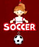 Soccer Christmas Ornament for talented Female Personalized by RussellRhodes.com