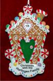 Gingerbread Dreams of Home Christmas Ornament Personalized by Russell Rhodes