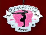 Gymnastics Fantastic Christmas Ornament Personalized by Russell Rhodes