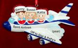 Travel Christmas Ornament 3 Grandkids Personalized by RussellRhodes.com