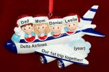 Personalized Our 1st Trip Together Travel Christmas Ornament Personalized by Russell Rhodes