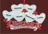 From 6 Grandkids to Grandparents Christmas Ornament Personalized by Russell Rhodes