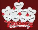 From 9 Grandkids to Grandparents Christmas Ornament Personalized by RussellRhodes.com