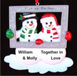 In Love.  There's No Place I'd Rather Be Than with You! Christmas Ornament Personalized by RussellRhodes.com