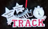 Running Track Christmas Ornament Personalized by RussellRhodes.com