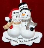 Our First Grandson Christmas Ornament Personalized by RussellRhodes.com
