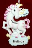 Unicorn Christmas Ornament Precious Girl Personalized by RussellRhodes.com