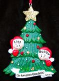 Grandparents Christmas Ornament Looking for Santa 2 Grandkids Personalized by RussellRhodes.com