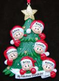 Grandparents Christmas Ornament Looking for Santa 6 Grandkids Personalized by RussellRhodes.com