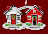 From Our House to Yours Happy Holidays Personalized Christmas Ornament Personalized by RussellRhodes.com