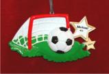 Their Goalie is Doomed Soccer Christmas Ornament Personalized by RussellRhodes.com