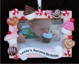 My 1st Birthday Frame Christmas Ornament Personalized by Russell Rhodes