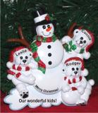 Our Three Wonderful Kids Tabletop Decoration Personalized by Russell Rhodes