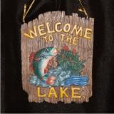Welcome to the Lake Christmas Ornament Personalized by Russell Rhodes