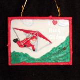 Hang Gliding Christmas Ornament Personalized by RussellRhodes.com