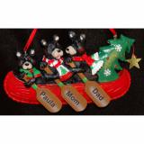 Family Christmas Ornament for 3 Canoe Fun Personalized by RussellRhodes.com