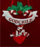 Special Godchild Christmas Ornament Personalized by Russell Rhodes