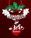Special Godfather Christmas Ornament Personalized by RussellRhodes.com