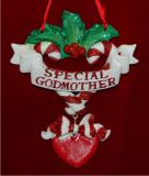 Special Godmother Christmas Ornament Personalized by Russell Rhodes
