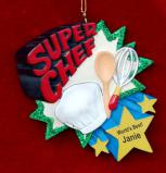 Super Chef Christmas Ornament Personalized by RussellRhodes.com