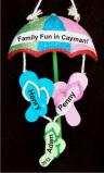 Beach Umbrella for 3 Christmas Ornament Personalized by Russell Rhodes