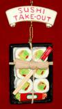 To-Go Tray Sushi Christmas Ornament Personalized by RussellRhodes.com