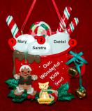 Family Christmas Ornament Cocoa in the Morning Just the 3 Kids with Dogs, Cats, Pets Custom Add-ons Personalized by RussellRhodes.com
