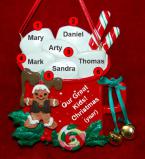 Family Christmas Ornament Cocoa in the Morning Just the 6 Kids Personalized by RussellRhodes.com