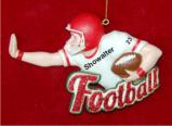 Fantastic Football Christmas Ornament Personalized by Russell Rhodes