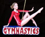 Gymnastics Christmas Ornament Girl on Balance Beam Personalized by RussellRhodes.com